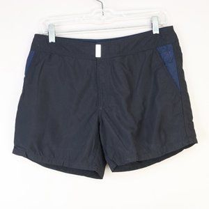 VILEBREQUIN BLACK BLUE ACCENT WOMEN’S SWIM SHORTS SMALL